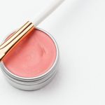 cream blush is recommended by Indiana Wardrobe Stylist image shows makeup and brush