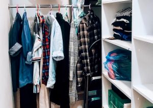 Personal Image Consultant Beth Divine recommends trying a retail withdrawal image shows woman in clothes closet