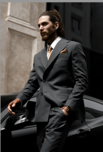 Men's Personal Stylist Beth Divine recommends using ties and pocket squares as accessories image shows man wearing suit