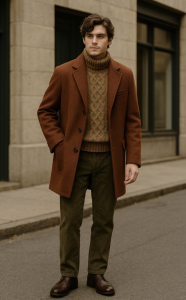 Work with personal stylist Beth Divine for Indianapolis Men's Styling advice image shows man standing on street