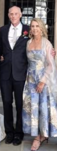 Contact Carmel Personal Stylist Beth Divine for style guidance for wedding events image shows Beth standing next to husband